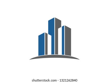 building design vector. Real estate logo