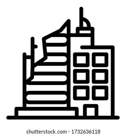 Icono de construcción de destrucción. Icono del vector de destrucción de esquemas para diseño web aislado en fondo blanco