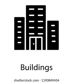 Building with different apartments for commercial use 