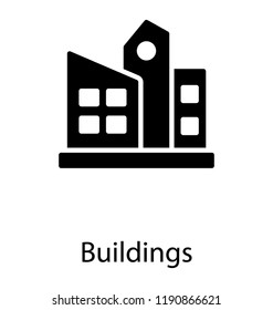 Building with different apartments for commercial use 