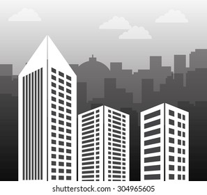 Building digital design, vector illustration 10 eps graphic