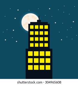 Building digital design, vector illustration 10 eps graphic