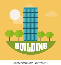 Building digital design, vector illustration 10 eps graphic