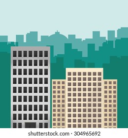 Building digital design, vector illustration 10 eps graphic