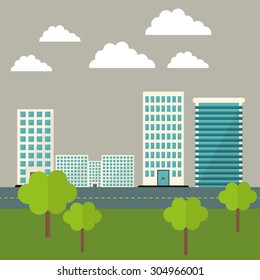 Building digital design, vector illustration 10 eps graphic