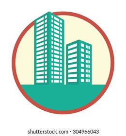 Building digital design, vector illustration 10 eps graphic
