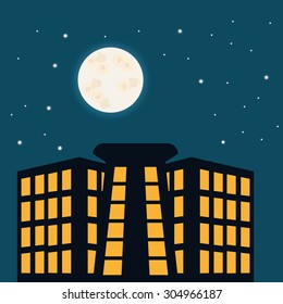 Building digital design, vector illustration 10 eps graphic