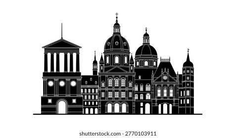 Building with domes and many windows