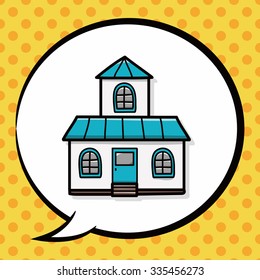 building doodle, speech bubble