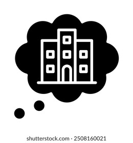 Línea de iconos de Building Dreams Ilustración vectorial