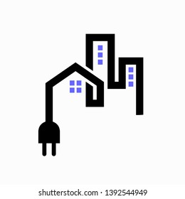 Building and Electricity Logo design