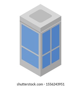 Building elevator icon. Isometric of building elevator vector icon for web design isolated on white background