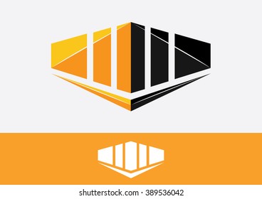 Building emblem real estate logo 