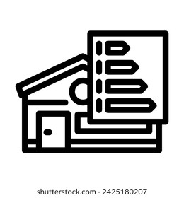 building energy efficient line icon vector. building energy efficient sign. isolated contour symbol black illustration