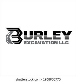 building excavator logo design simple for construction logo