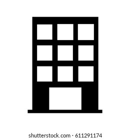 building exterior front isolated icon vector illustration design