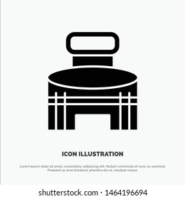 Building, Exterior, Game, Sport, Stadium solid Glyph Icon vector. Vector Icon Template background