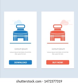 Building, Exterior, Game, Sport, Stadium  Blue and Red Download and Buy Now web Widget Card Template