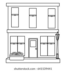building exterior isolated icon