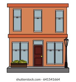 building exterior isolated icon