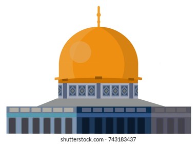 Building exterior vector illustration