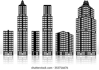 Building Exterior-Isolated built structures urban scene