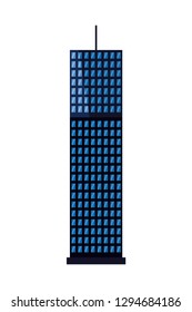 building facade architecture on white background vector illustration
