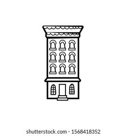 building facade city isolated icon vector illustration design