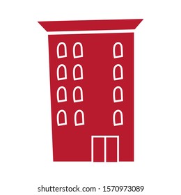 building facade city isolated icon vector illustration design