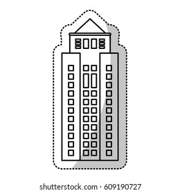 building facade windows cut line