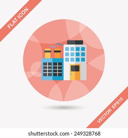 Building factory flat icon