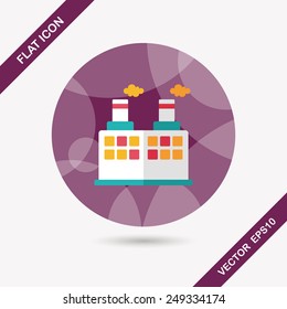 Building factory flat icon