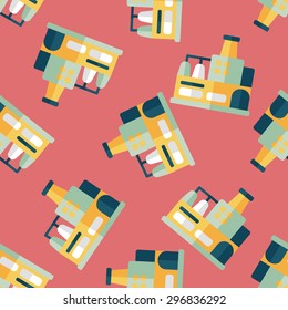 Building factory flat icon,eps10 seamless pattern background