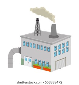building factory isolated icon