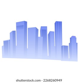 building from far vector illustration