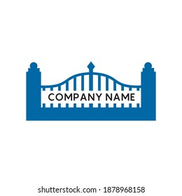 Plantilla de diseño del logotipo de la valla de construcción