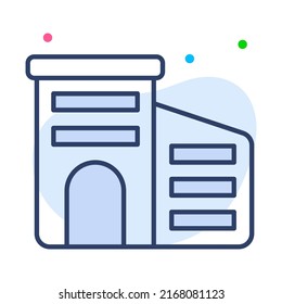 building Finance Related Vector Line Icon. Editable Stroke Pixel Perfect.