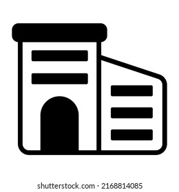 building Finance Related Vector Line Icon. Editable Stroke Pixel Perfect.