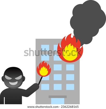 Building Fire Caused by Arsonist