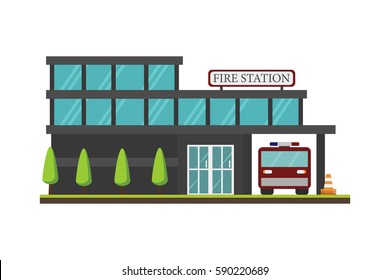 Fire Station Cartoon Stock Vectors, Images & Vector Art | Shutterstock