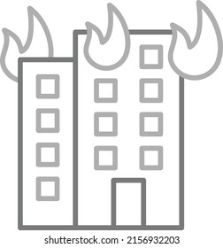 Building Fire vector icon. Can be used for printing, mobile and web applications.