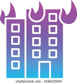 Icono del vector de incendio. Se puede usar para imprimir, móviles y aplicaciones web.