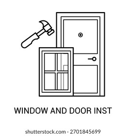 Icono de Vector de los accesorios de construcción Trazo editable