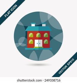 Building flat icon 