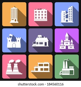 Building flat icons
