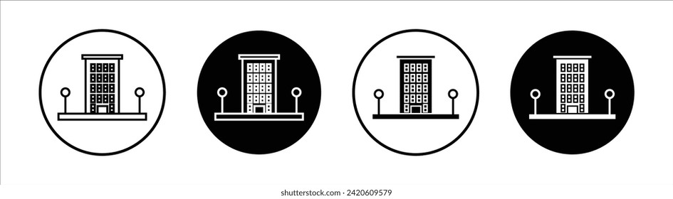 Construyendo conjunto de iconos de línea plana. Construir vector de ilustración de línea delgada