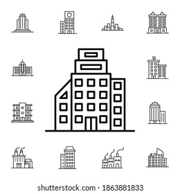 Building flat vector icon in buildings pack