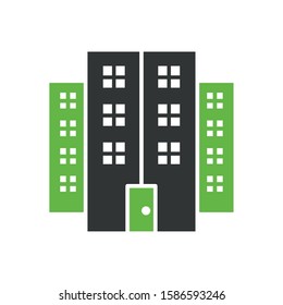 building front facade isolated icon vector illustration design