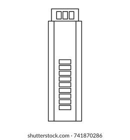 building front isolated icon