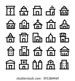 Building & Furniture Vector Icons 1